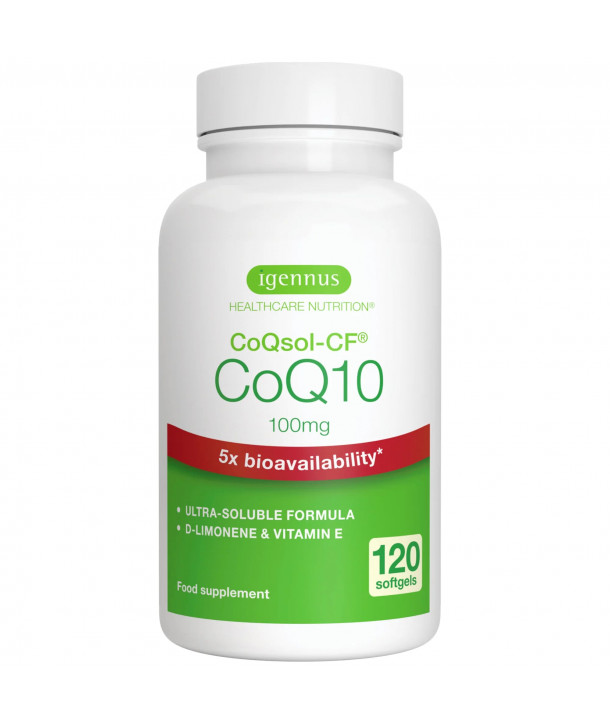 IGENNUS CoQsol-CF® CoQ10 100mg 120 SOFTGELS