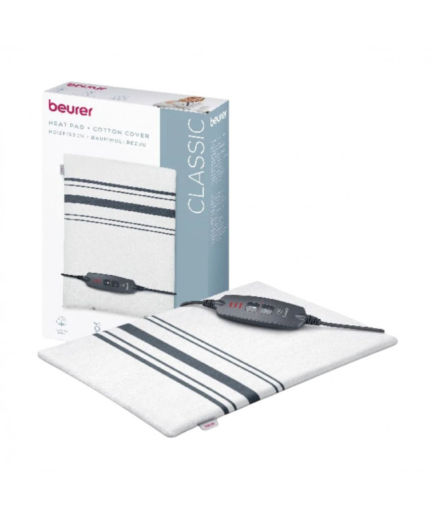 Beurer Heat Pad + Cotton Cover Classic H26 40x30cm (1τμχ) - Ηλεκτρική Θερμοφόρα με Βαμβακερό Κάλυμμα