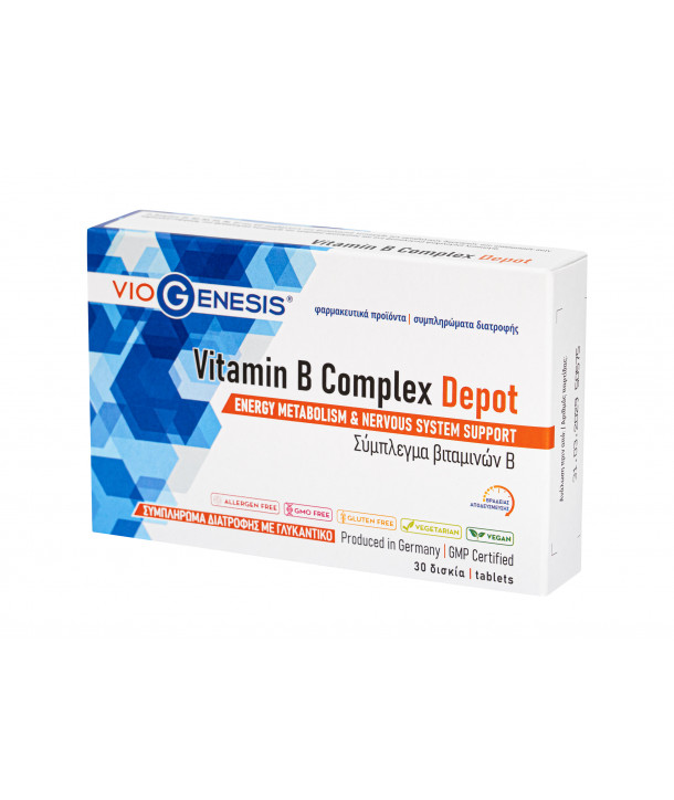 VIOGENESIS VITAMIN B COMPLEX DEPOT 30 TABS