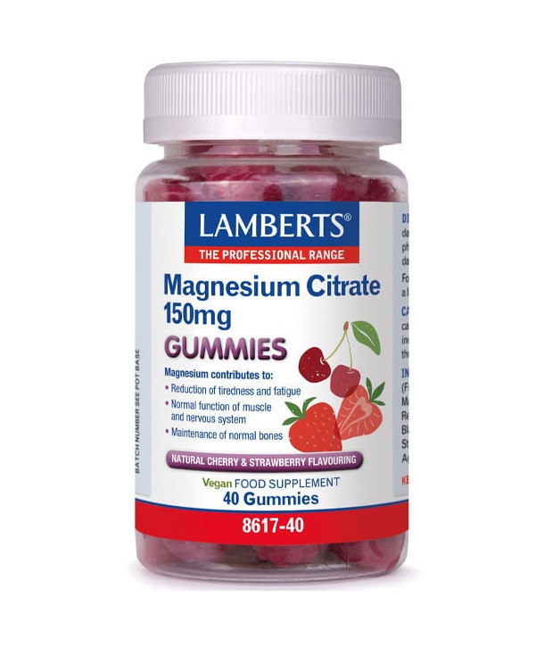 LAMBERTS MAGNESIUM CITRATE 150MG 40GUMMIES