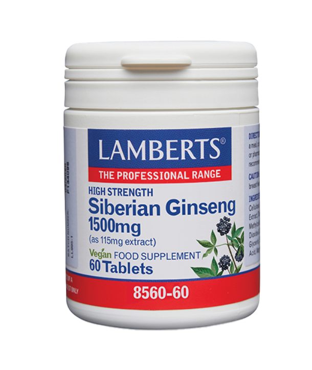 LAMBERTS SIBERIAN GINSENG 1500mg 60 TABS