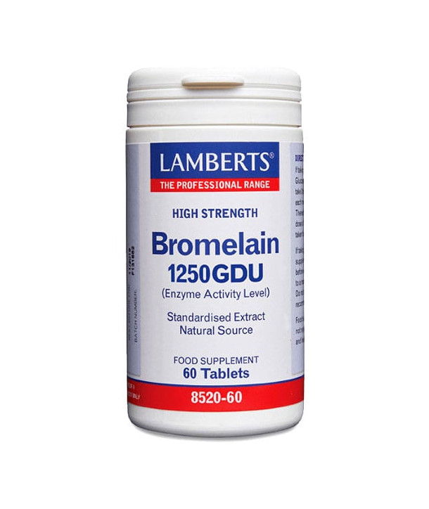 LAMBERTS BROMELAIN 1250GDU 60TABS