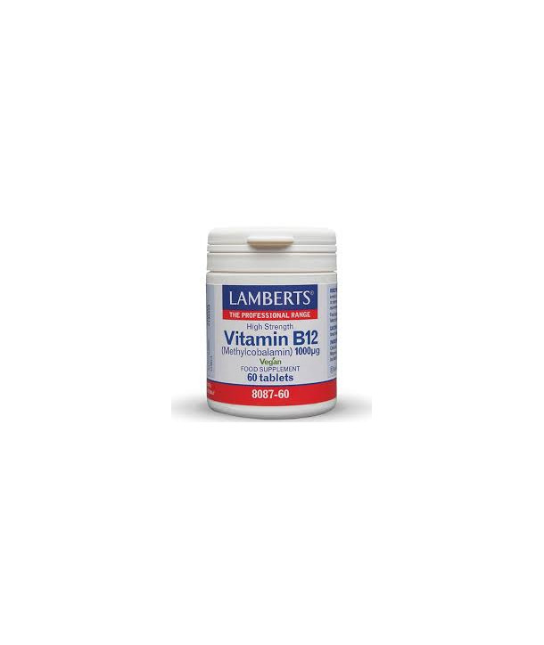 LAMBERTS VITAMIN B12 1000μg 60 TABS (METHILCOBALAMIN)
