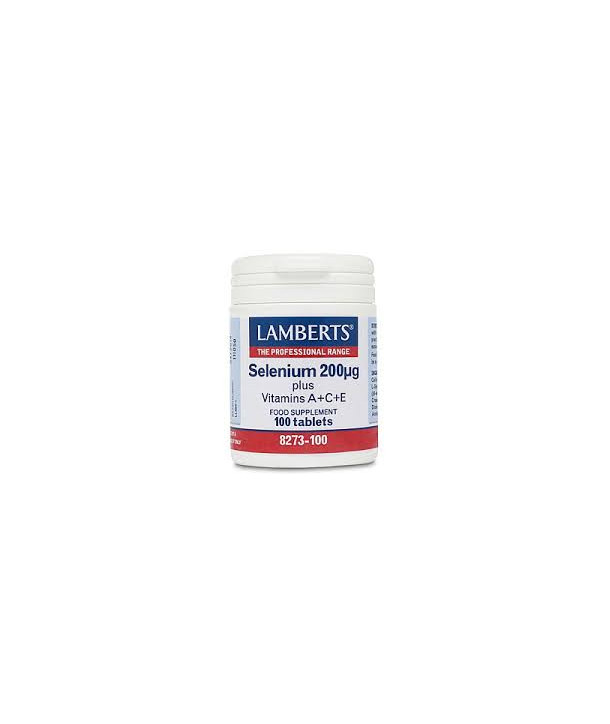 LAMBERTS SELENIUM 200MG A+C+E 100TABS