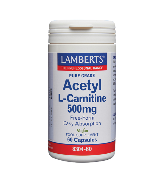 LAMBERTS ACETYL L-CARNITINE 500mg 60 CAPS