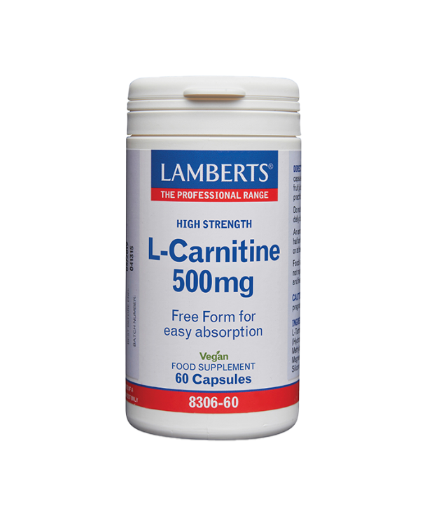 LAMBERTS L-CARNITINE 500mg 60 CAPS