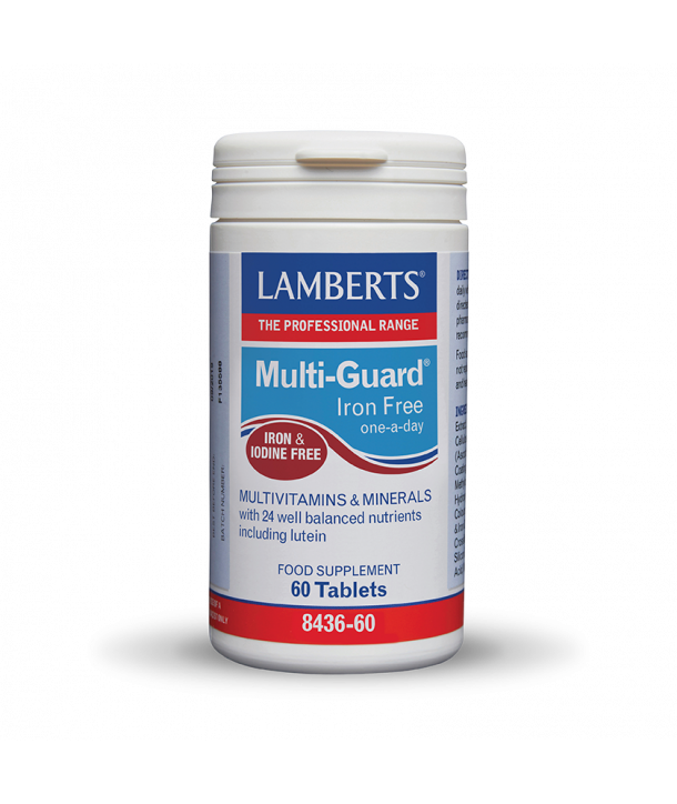 LAMBERTS MULTI GUARD IRON FREE 60TABS