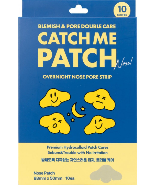 CATCH ME PATCH OVERNIGHT OVERNIGHT NOSE PORE STRIP 10 PATCHES