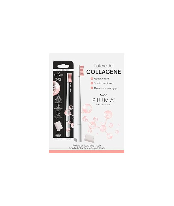PIUMA Collagen Soft, Οδοντόβουρτσα Μαλακή, Pure White -1τεμ