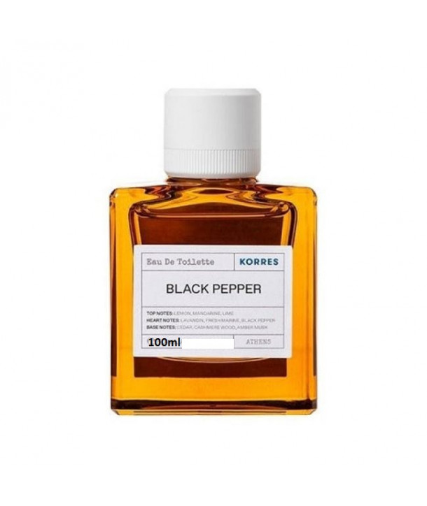 KORRES BLACK PEPPER EAU DE TOILETTE 100ml