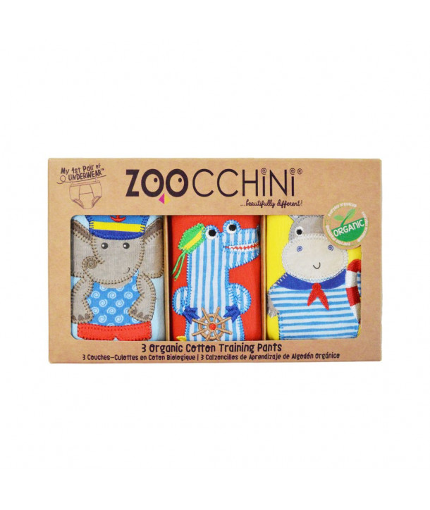 ZOOCCHINI Toddler 3-Pack Potty Training Pants MARITIME MATES 3 PCS