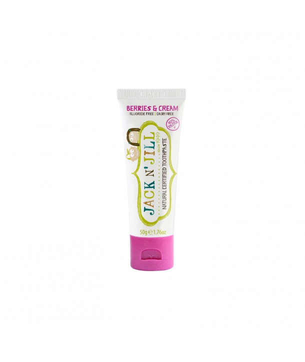 Jack n' Jill Natural Certified 6m+ Toothpaste 50g - Berries & Cream