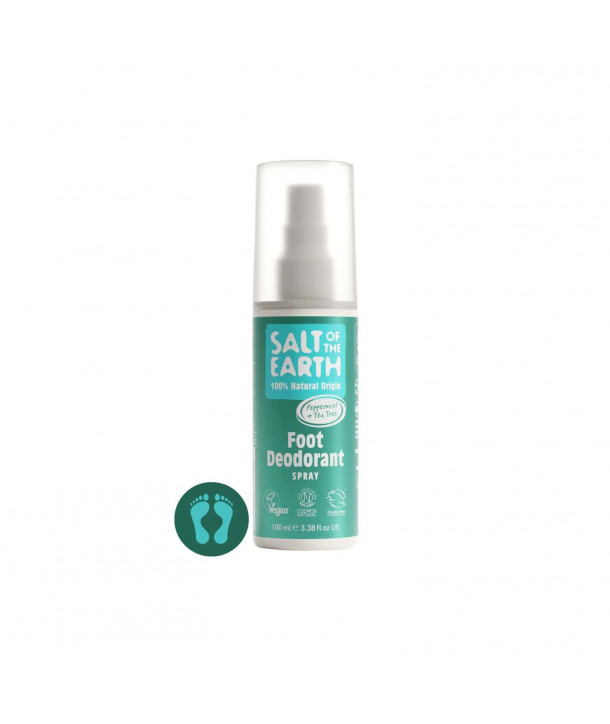 Salt of the Earth, Vegan Αποσμητικό Spray Ποδιών,Peppermint & Tea Tree,100ml