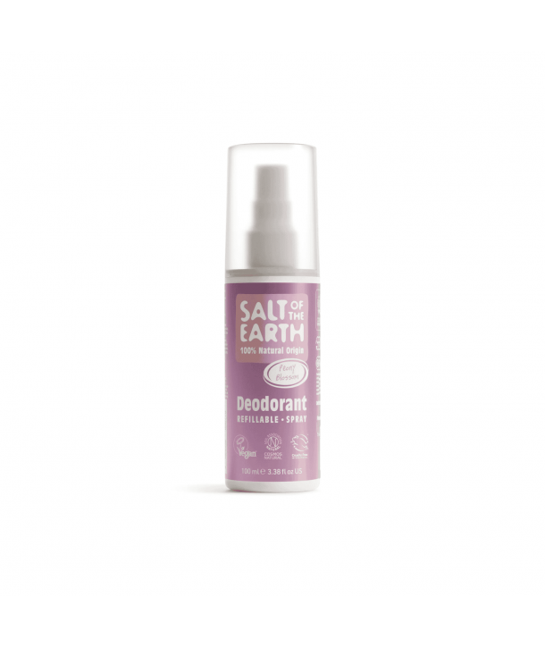 Salt of the Earth Vegan Natural Deodorant Spray Refillable Peony Blossom Αποσμητικό Επαναγεμιζόμενο, 100ml