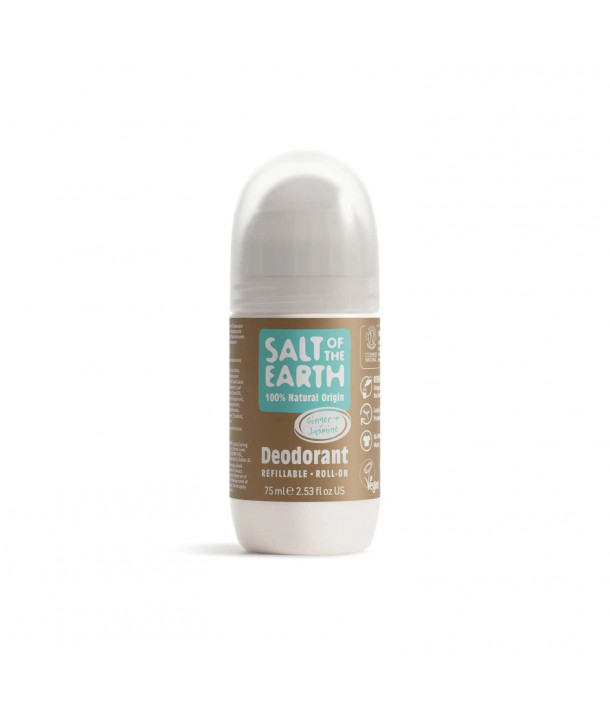 Salt of the Earth Ginger & Jasmine Natural Refillable Αποσμητικό Roll-On, 75ml