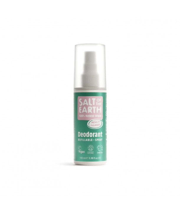 Salt of the Earth Melon & Cucumber Natural Refillable Spray, 100ml
