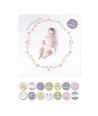 LULUJO Milestone Swaddle Blanket and Card Set, Isn't she Lovely