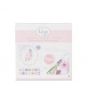 LULUJO Milestone Swaddle Blanket and Card Set, Isn't she Lovely