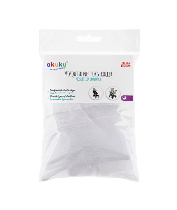AKUKU mosquito net for strollers – WHITE