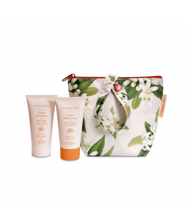 L'Erbolario Fiori d' Arancio Shower Gel 75ml & Fluid Body Cream 75ml