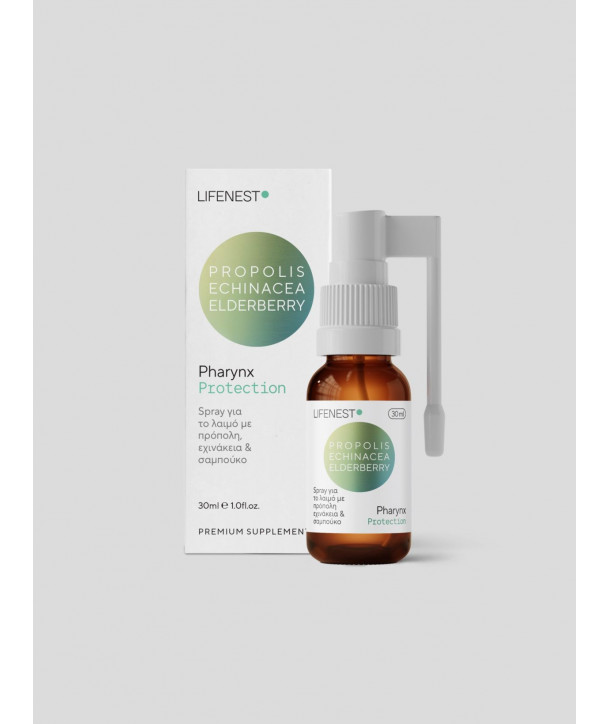 LIFENEST PHARYNX PROTECTION SPRAY PROPOLIS ECHINACEA ELDERBERRY 30ml