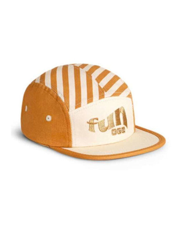 KiETLA Kids' Hat Jockey Fabric Sunscreen Beige