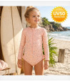 Fresk One-Piece Long Sleeve Swimsuit with UV50 Protection Mimosa, 1pc