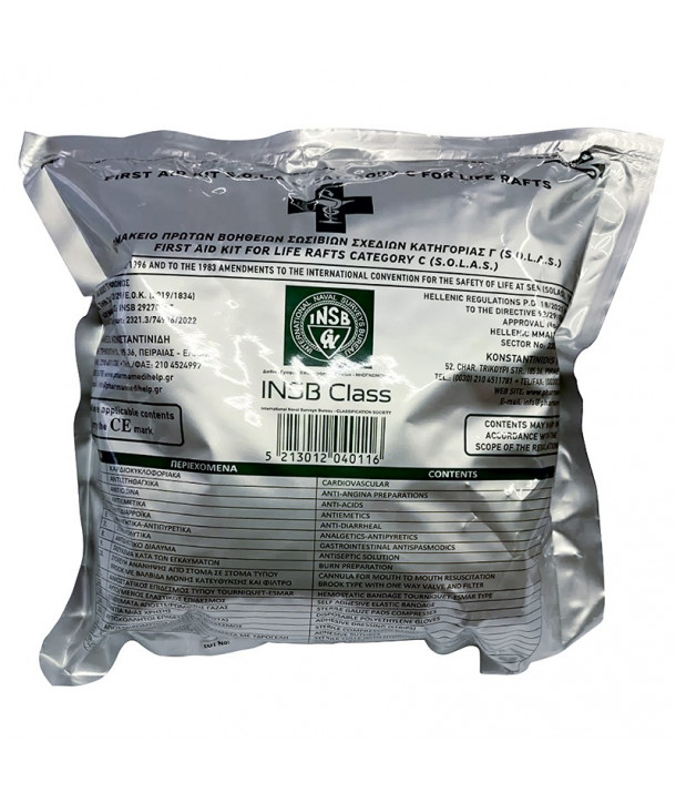 First Aid Kit For Life Rafts Category C "S.O.L.A.S." (IMPA 330245)