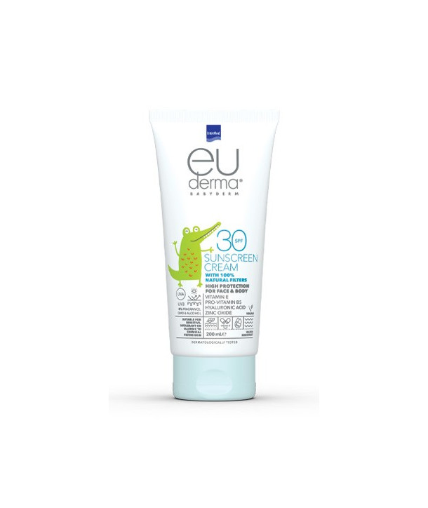 INTERMED EUDERMA BABYDERM SPF30 NATURAL FILTERS SUNSCREEN CREAM 200ml