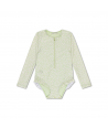 SWIM ESSENTIALS Παιδικό Ολόσωμο μαγιό με προστασία UPF50+ και μακριά μανίκια- "Green Matcha"