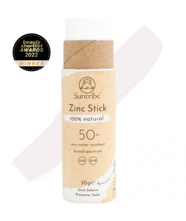 Suntribe – Active Sports Zinc Stick SPF50 White | 100% Φυσικό Αντηλιακό Stick 30gr