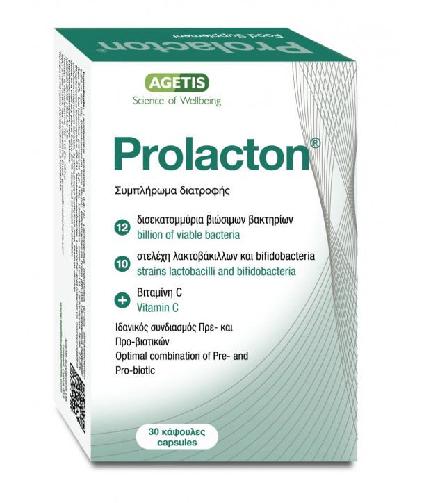 Agetis Prolacton Φόρμουλα Πρεβιοτικών & Προβιοτικών 15caps