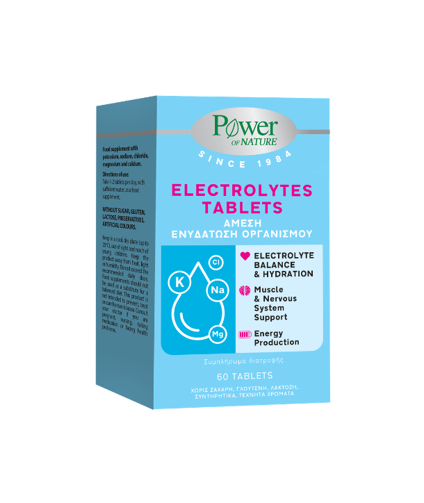 POWER OF NATURE ELECTROLYTES 60 TABLETS