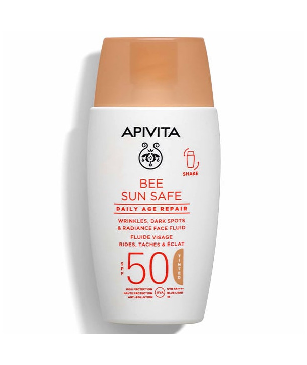 APIVITA BEE SUN SAFE DAILY AGE REPAIR TINTED ΜΕ ΧΡΩΜΑ SPF50 50ml