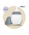 Elhee: Μπιμπερό από ιατρική σιλικόνη 240ml-Blue grey