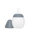 Elhee: Μπιμπερό από ιατρική σιλικόνη 240ml-Blue grey