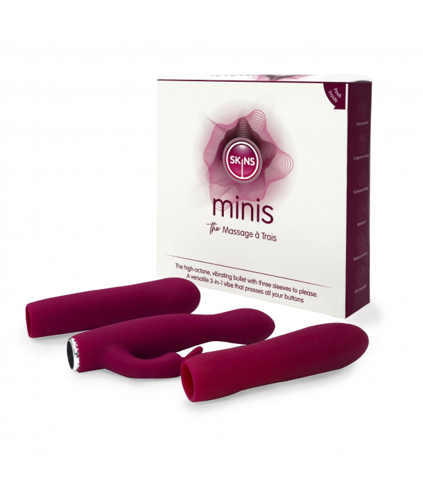 Skins Minis Massage Trois Σετ Δονητών 3 σε 1 Skins Sexual Health