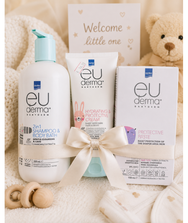 INTERMED EUDERMA ΔΩΡΟΣΥΝΘΕΣΗ ΓΙΑ ΝΕΟΓΕΝΝΗΤΟ (ΕΤΟΙΜΟ ΣΕΤ ΔΩΡΟΥ ΓΙΑ ΝΕΟΓΕΝΝΗΤΟ)