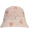 SWIM ESSENTIALS Sun Hat Reversible - Beige/Red - Crabby