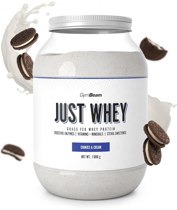 GYMBEAM Just Whey Grass-Fed PROTEIN COOKIES & CREAM 1000gr