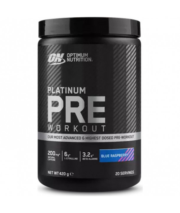 OPTIMUM NUTRITION PLATINUM PRE WORKOUT 420gr BLUE RASPBERRY