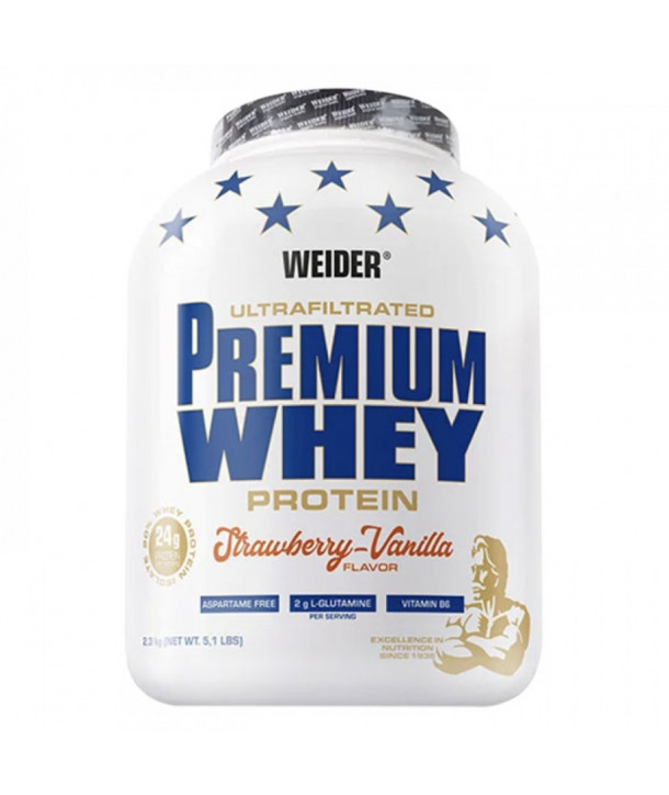 WEIDER Premium Whey Protein 2,3 kg STRAWBERRY VANILLA FLAVOR