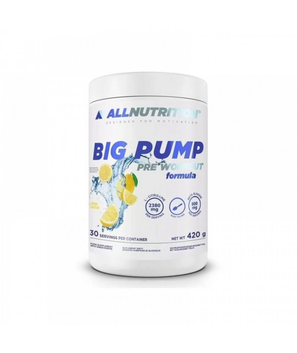 ALL NUTRITION Big Pump Pre Workout Stim Free LEMON 420gr