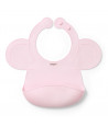 BabyOno: Silicone bib with adjustable lock pink