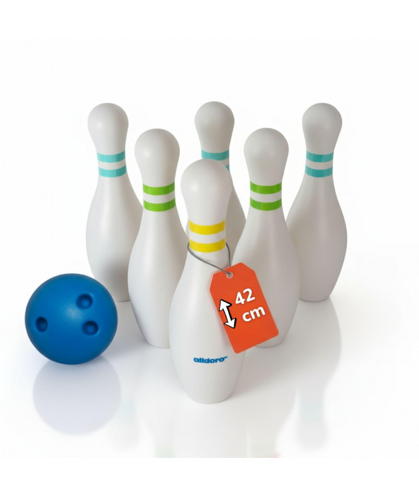 Alldoro: XXL Τεράστιο Σετ Bowling - 6 Κορίνες & Μπάλα