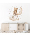 Sipo wall stickers Teddy bear on a ladder