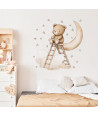 Sipo wall stickers Teddy bear on a ladder