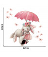 Sipo Wall sticker bunnies with umbrella