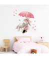 Sipo Wall sticker bunnies with umbrella