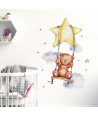Sipo Wall sticker Bear on Swing